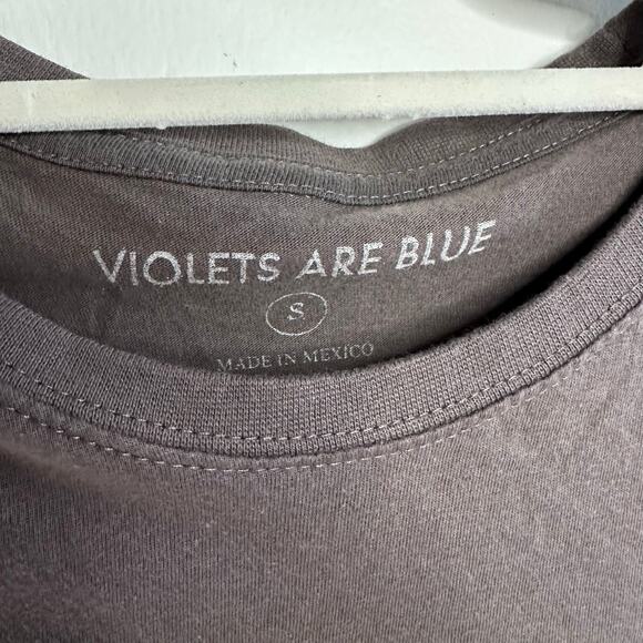 Violets are blue “Howdy pumpkin” brown fall country tshirt size small - Picture 4 of 5